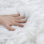 ORINOVA White Fluffy Washable Shag Area Rugs - Image 7