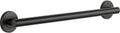 DELTA FAUCET 41824-BL Contemporary Decorative ADA Grab Bar 24 in, Matte Black