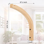 2 Pack 8 Inch Wall Mount Plant Hanging Hooks