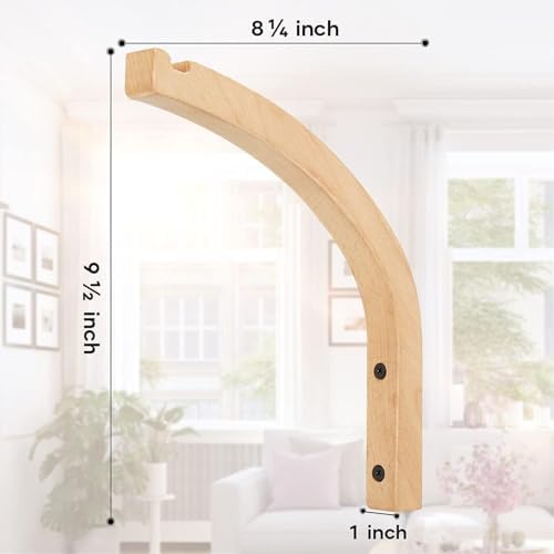 2 Pack 8 Inch Wall Mount Plant Hanging Hooks