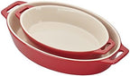 Staub Ceramic 2-piece Oval Baking Dish Set - Matte Black