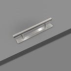 10 Pack Self-Stick Push Pull Helper ABS Plastic Wardrobe Handle Instant Cabinet Drawer Furniture Handles (Silver)