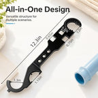 Heavy Duty Multipurpose Wrench with Cotton Work Gloves | Universal Spanner for Auto, Plumbing & Home DIY Repairs