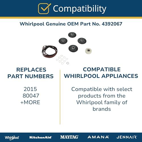 Whirlpool 4392067 Dryer Repair Kit, Original Version