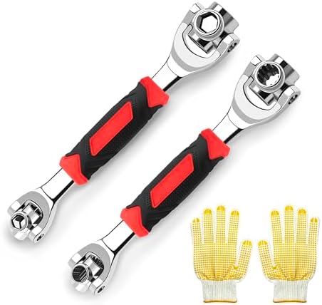 2‑Piece Universal Socket Wrench Set, Multi‑Function Hand Tool