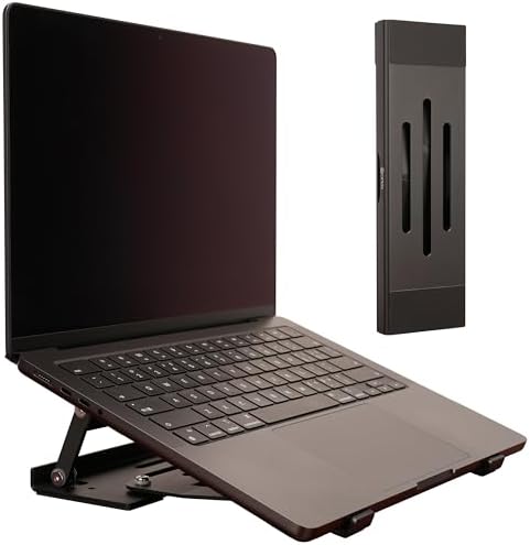 3-in-1 Foldable Aluminum Laptop Stand with Storage Box, 10-16 Inch