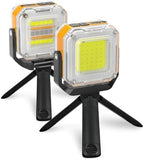 2000LM Rechargeable Work Light, Double-Sided 8 Mode LED Camping Lantern with Magnet & Tripod, Portable Emergency Light for Power Outage, Hiking, Fishing, Home, Car Repair, Survival Kit