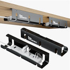 Under Desk Cable Management Tray, 2-Pack 16" Cable Raceway