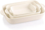 Sweejar Ceramic Baking Dish, Rectangular Small Baking Pan with Double Handles, 20 Oz for Cooking, Brownie, Kitchen, 6.5 x 4.9 x 1.8 Inches(Yellow)