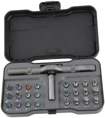 Ratchet Screwdriver Set 24-in-1 Bit Multipurpose Repair Tool Manual Hardware with Handle RS1 for Home Maintenance