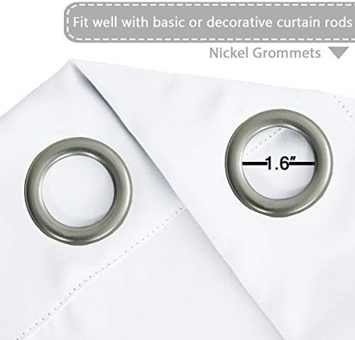 H.VERSAILTEX Patio White Curtains 100x84 Inches - Image 4
