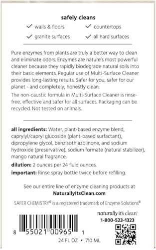 naturally it's clean Enzymatic Multi-Surface Cleaner 24 oz Concentrate