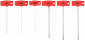 HARFINGTON 6pcs T-Handle Ball End Hex Key Set 2/2.5/3/4/5/6mm S2 Steel Metric Inner Hexagon Wrench T-Key Spanner Repairing Tool for Home Auto Maintenance Bike Motorcycle Repair