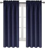 DWCN Navy Room Darkening Blackout Curtains - Image 9