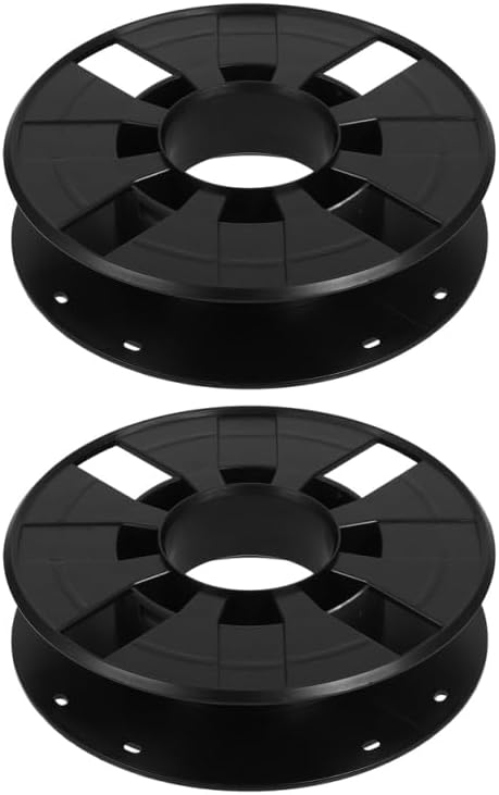 KALLORY 2pcs Printer Cord Storage Reel Capacity Electric Extension Cable Organizer Efficient Wire Management for Home Studio and School Use