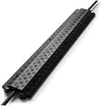 Pyle Durable Cable Protection Ramp Cover - Supports 11000lbs Single Channel Heavy Duty Hose and Cord Track Floor Protection, 39.4” x 5.11” x 0.78” Cable Concealer for Indoor Outdoor Use