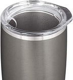 Snowfox Premium Set of 2 Travel Lids for Vacuum Insulated Stainless Steel Beer Glass, Home Bar Accessories, Elegant Bartending, Clear Plastic