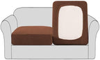 H.VERSAILTEX High Stretch Couch Cushion Covers, Chair Sofa Seat Slipcovers by HVERSAILTEX
