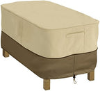 Classic Accessories Veranda Water-Resistant 48 Inch Rectangular Patio Coffee Table Cover, Outdoor Table Cover