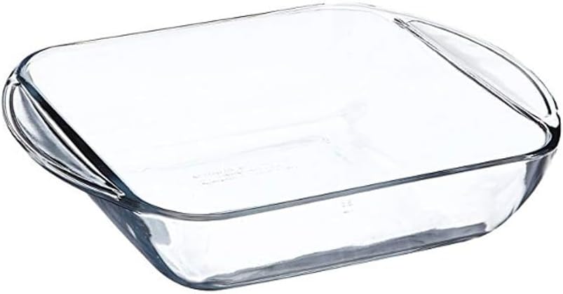 Anchor Hocking 77887 Fire-King Square Cake Dish, Glass, 8-Inch