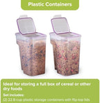 Snapware Airtight 2-Pack (22.8 Cup) Cereal Dispenser Storage Containers