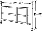 Prime-Line 3-Bar Window Security Grill, Adjustable 23-1/2 to 38 in., White
