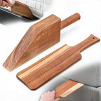 Mattress Lifter & Sheet Tucker Tool Set, Mattress Wedge Elevator, Bed Sheet Tucking Paddle, Used for Lifts & Holds The Mattress, Tucks Sheets, Removes Sheets, Alleviating Back Pain (Walnut)