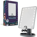 Disney The Nightmare Before Christmas LED Table Mirror for Girls, Teens, Women with Trinket Tray, Halloween Bedroom Decor, Gifts for Women (Grey)