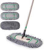 Eyliden Pro Dust Mop for Floor Cleaning, 3 Reusable Microfiber Thicker Pads