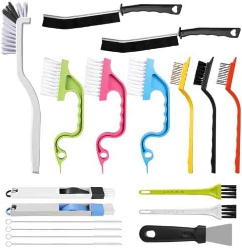 Crevice Cleaning Brush, 18 Pcs | Cleaning Brush | Hard Bristle Scrub