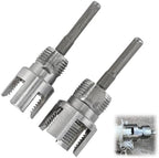 Integrated Internal & External Pipe Threading Tool, Electric Drill Compatible Dual-Function Pipe Thread Cutting Tool for 1/2" & 3/4" PVC/Plastic Pipes – NPT Thread Maker Set – DIY Repairs Maintenance