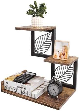 Desk Shelf Organizer, 3 Tier Desktop Leaf Small Bookshelf