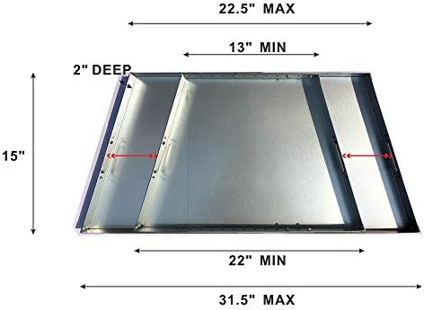 Fireplace Tray - Expandable/Adjustable Ash Pan