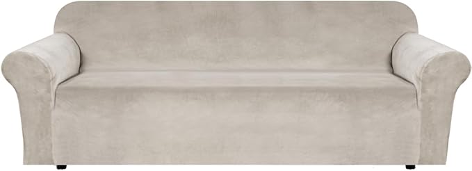 H.VERSAILTEX Stretch Velvet Sofa Covers Large Couch Covers Furniture Protector by HVERSAILTEX