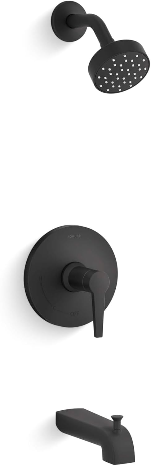 Kohler K-TS97074-4Y-CP Pitch Rite-Temp Bath and Shower Trim Kit, 2.5 GPM, Polished Chrome