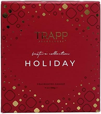 Trapp No. 58 - Holiday - 7 oz. Signature Candle - Aromatic Home Fragrance with Seasonal Scent of Cinnamon, Gingerbread, & Bourbon Vanilla Notes - Petrolatum Wax