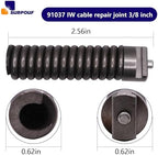 91037 IW Cable Repair Coupling 3/8-Inch Compatible with Drain Cleaning Cable (2)