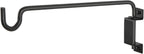 10 inch Plant Hanger, Sturdy Hanging Plant Bracket Outdoor, Hanging Plant Wall Hook Heavy Duty, for Hanging Bird Feeders, Planters, Lanterns, Wind Chimes, Indoor/Outdoor Use, Black, Set of 2