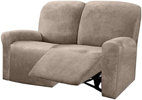ULTICOR Reclining Love Seat Sofa Cover, 48-65'' L, Velvet Stretch by ULTICOR