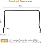 19 Inch Mattress Retainer Bars 2 Pack Foot Bars for Adjustable Bed 63003441