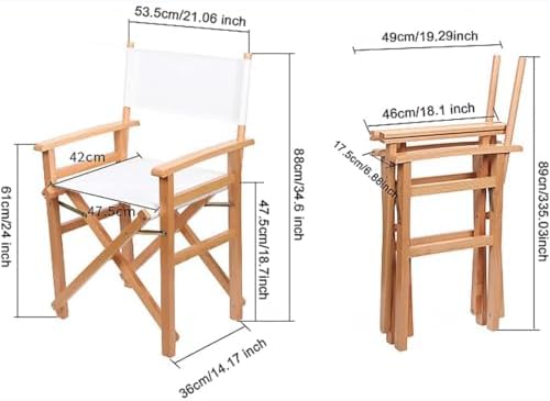 TBACW Directors Chair Canvas Replacement Covers, 2 Set (4pcs) Yellow