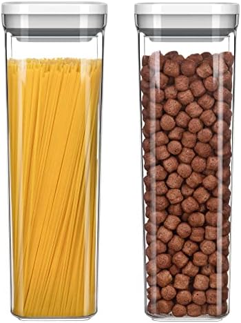 MR.SIGA 2 Pack Airtight Food Storage Container Set for Pantry Organization