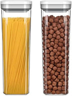 MR.SIGA 2 Pack Airtight Food Storage Container Set for Pantry Organization