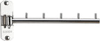 Folding Wall Mounted Clothes Hanger Rack with Swing Arm Stainless Steel Heavy Duty Coat Hook for Bathroom, Bedroom, Laundry Room - Black