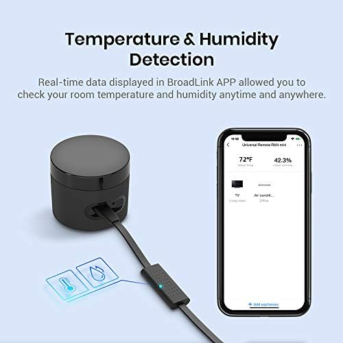 BroadLink RM4 Mini S 2.4G Wi-Fi IR Hub Temp Humidity Sensor USB Cable