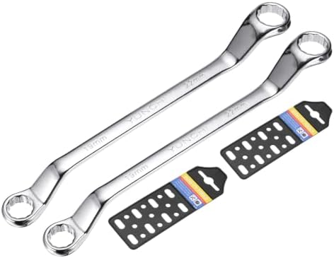 19x22mm Double Box End Wrench 12 Point 75 Degree Offset Wrench 2pcs