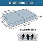 H.VERSAILTEX Super Stretch Individual Seat Cushion Covers Sofa Covers Couch - Image 3