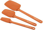 Rachael Ray Tools and Gadgets Solid Spoonulas / Scraping Cooking Utensil Set - 9-1/2-Inch, 10-Inch, and 12-1/2, Blue