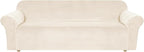 H.VERSAILTEX Stretch Velvet Sofa Covers Large Couch Covers Furniture Protector by HVERSAILTEX