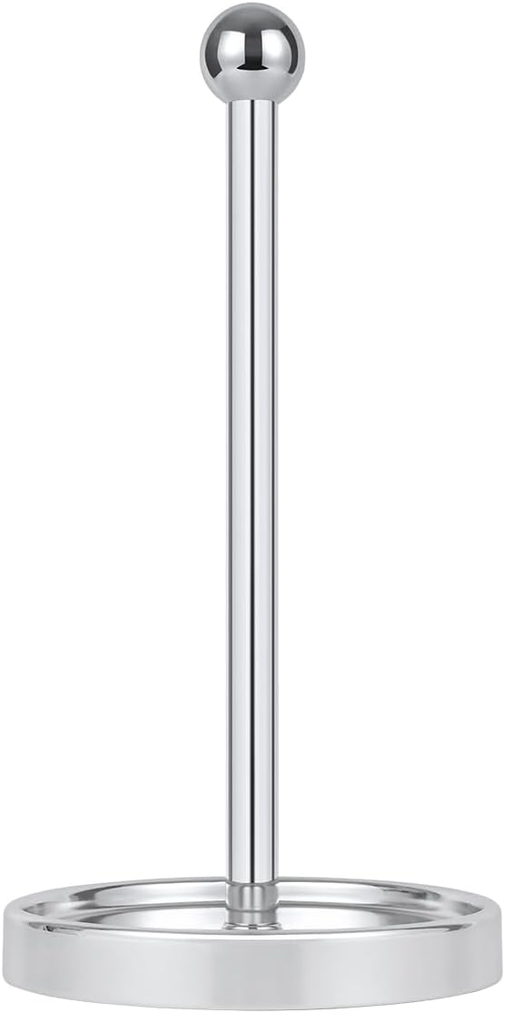 Ivilon Countertop Paper Towel Holder - Modern Sleek Ball Minimalist Design - Color Warm Gold